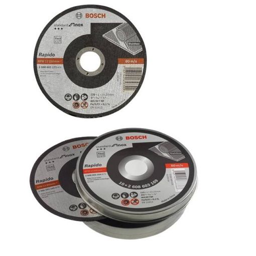 Disco de corte recto Standard for Inox - Rapido WA 60 T BF, 115 mm | Bosch