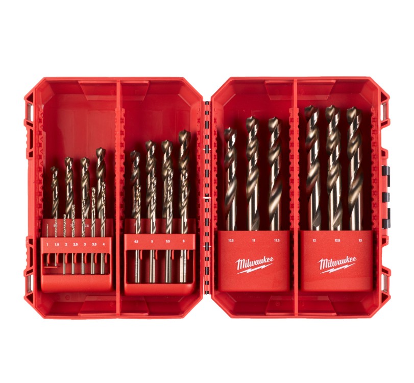 Brocas para metal RED COBALT HSS-G Co - DIN 338 (25BR)| Milwaukee