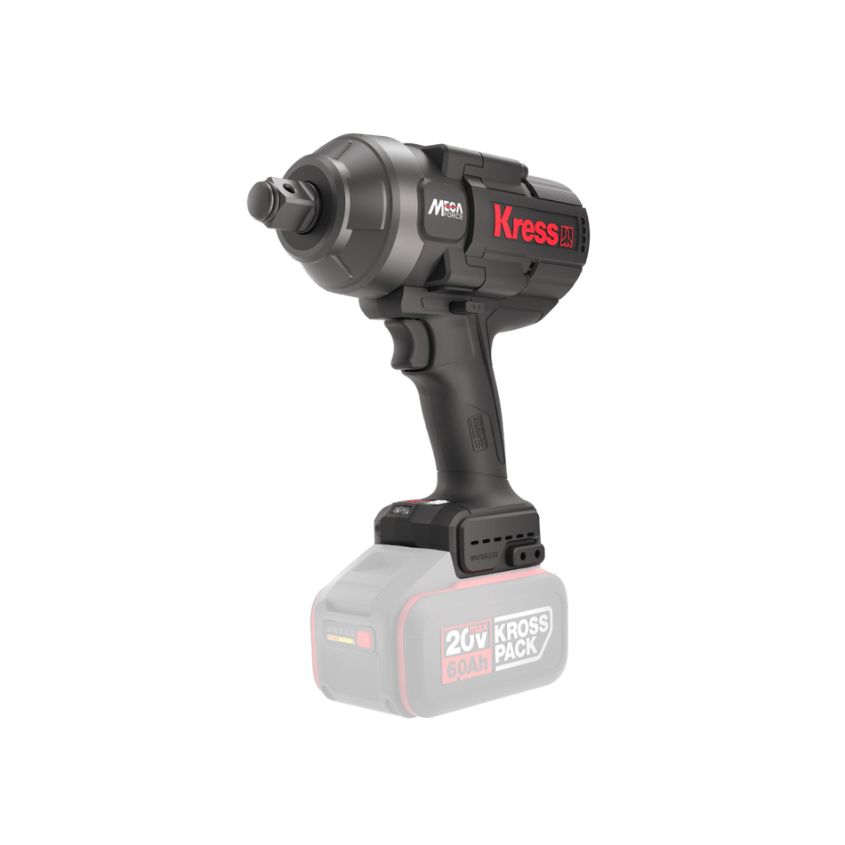 Llave Impacto 3/4" Brushless 20V S/bat 1.700Nm
2 Baterías (6.0Ah) + Cargador 6A rápido