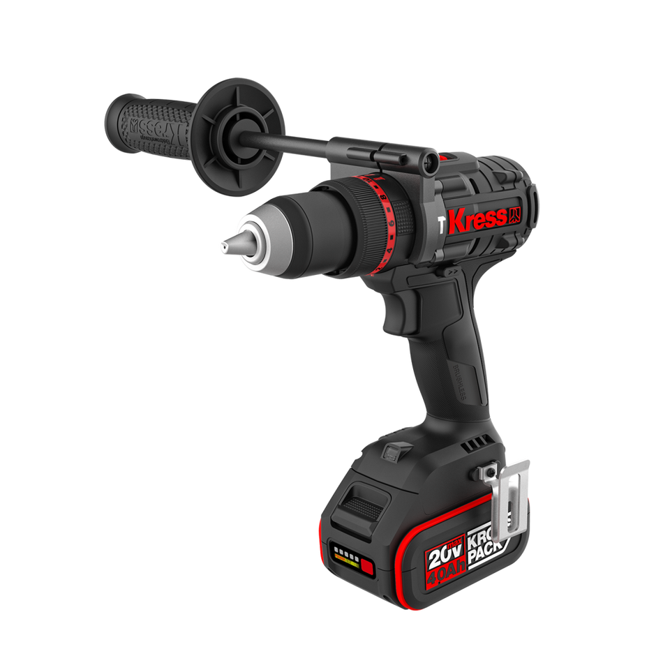Taladro Percutor Brushless 20V 2bat 4Ah 150Nm