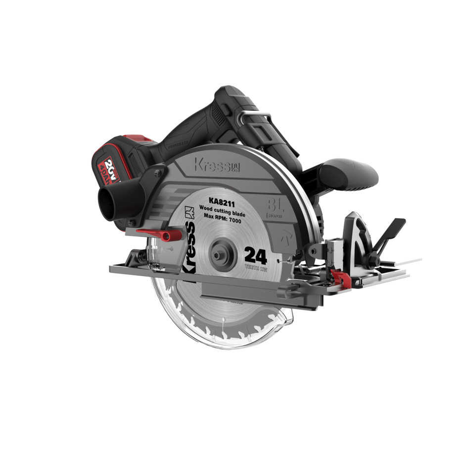 Sierra circular 185mm Brushless 20V 2bat 4Ah