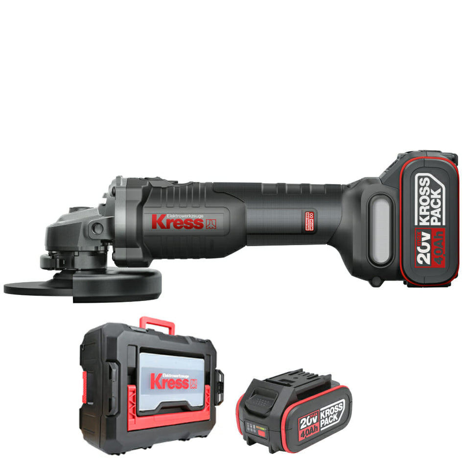 Amoladora Brushless 115mm 20V 4Ah 2bat – KUH02.2| KRESS