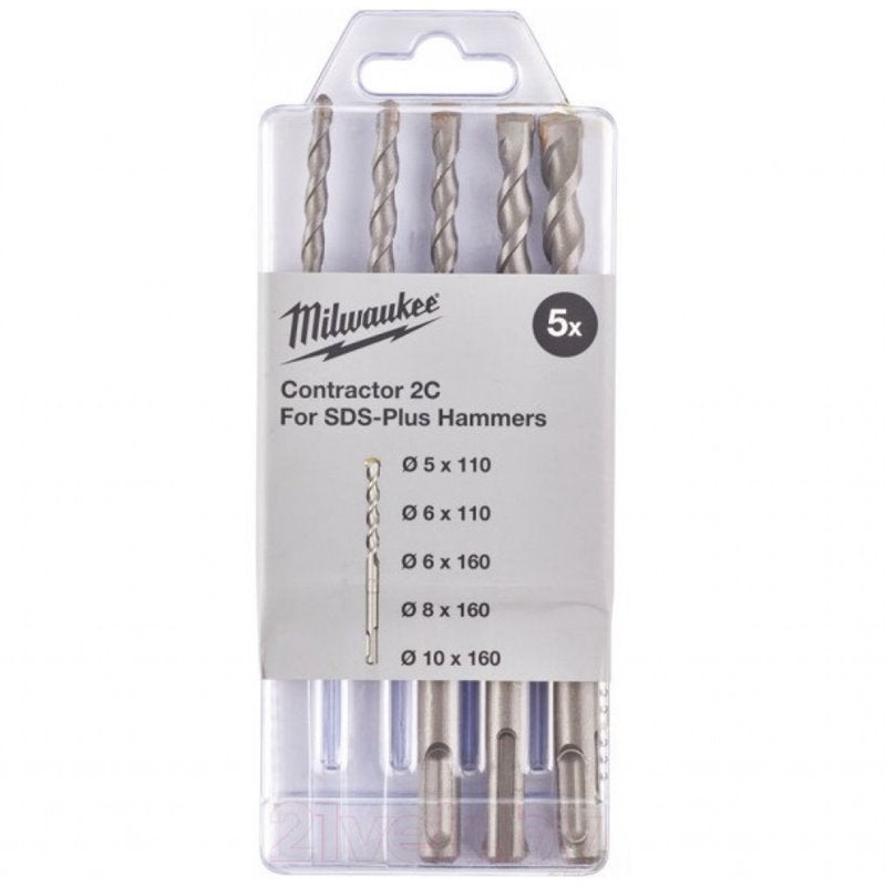 Brocas SDS PLUS Set 5 pzs| Milwaukee