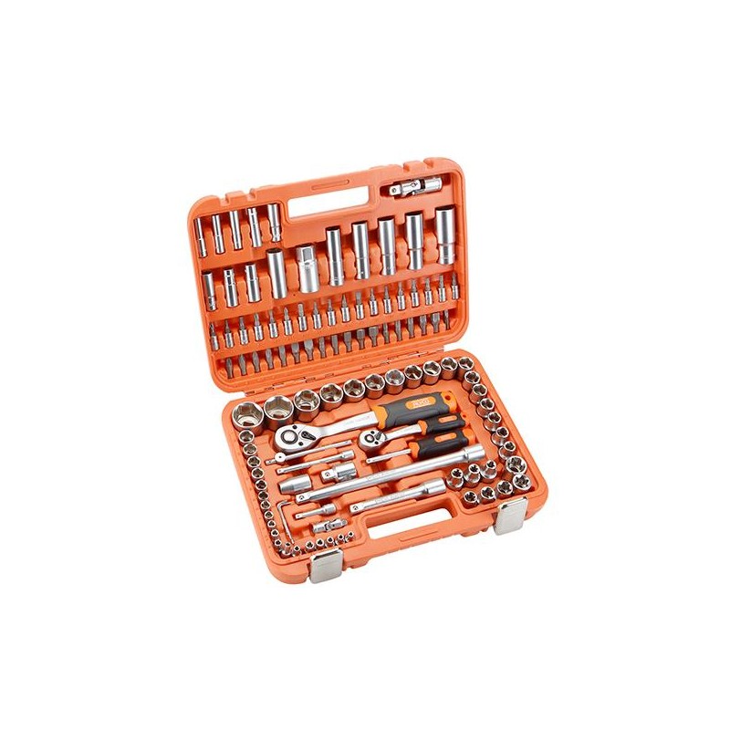 Maletin Juego de Llaves Alyco 1/2" y 1/4" -110 pzs