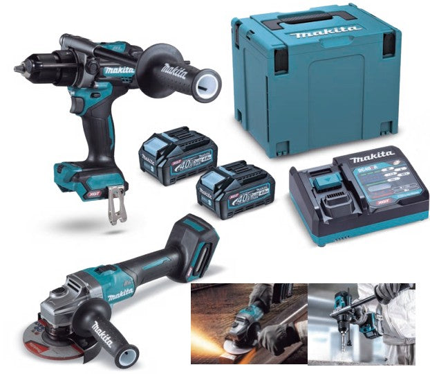 Kit Taladro Percutor y Miniamoladora | Makita