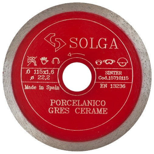 Disco BANDA CONTÍNUA Gres Porcelánico  Ø230 mm (2x7)| SOLGA