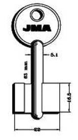 LLAVE GORJA LATÓN 16G (10 pcs)