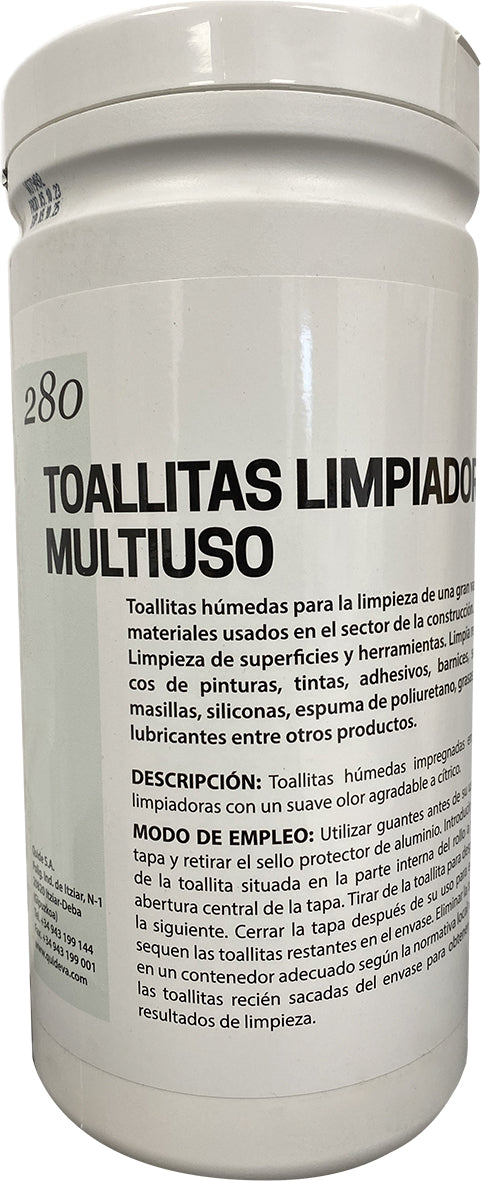 TOALLITAS LIMPIADORAS MULTIUSOS 100U 280 (6 pcs)