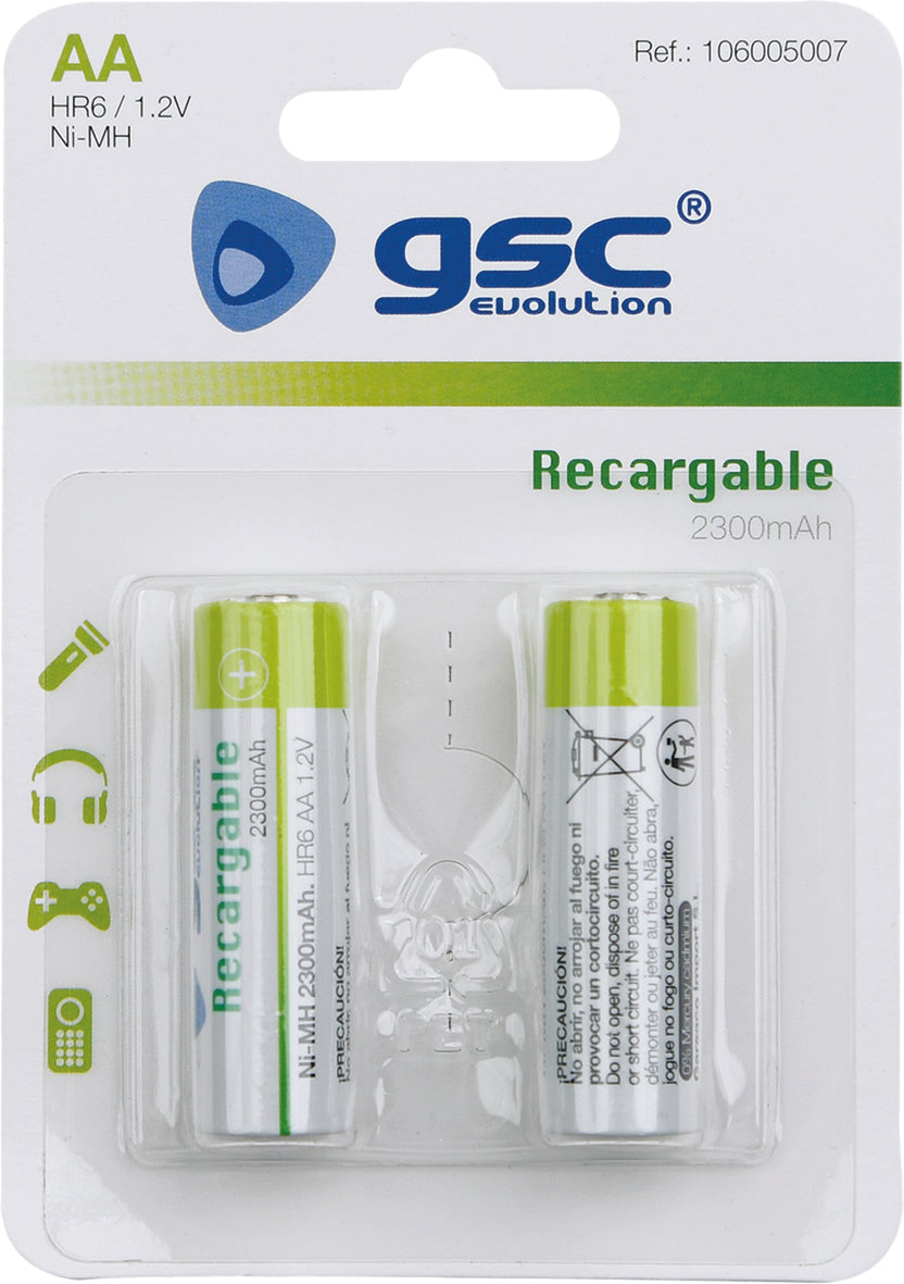 PILA RECARGABLE GSCHR06 (AA) 2300MAH (10 pcs)