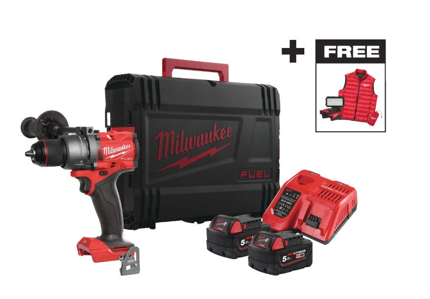 Taladro Percutor M18 FUEL™ – Kit Completo (M18 FPD3MC-502X) | MILWAUKEE