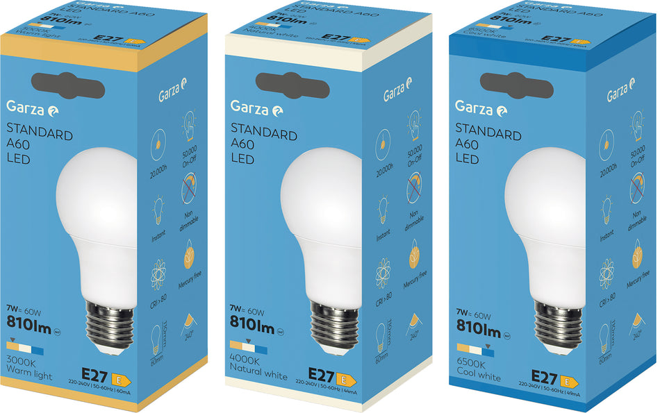 BOMBILLA LED ESTÁNDAR E27/7W (10 pcs)