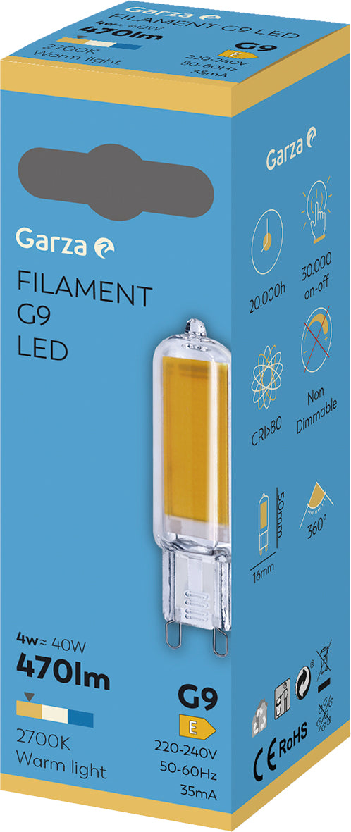 BOMBILLA LED FILAMENTO G9/3,5W (6 pcs)