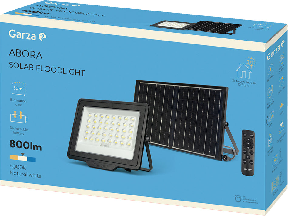 FOCO EXTERIOR LED SOLAR 50M2 ABORA