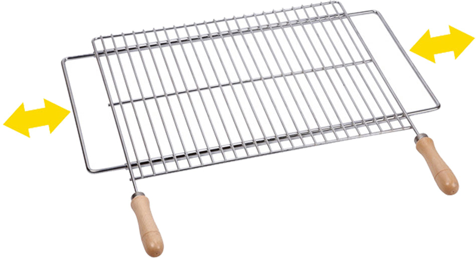 PARRILLA ACERO INOX EXTENSIBLE