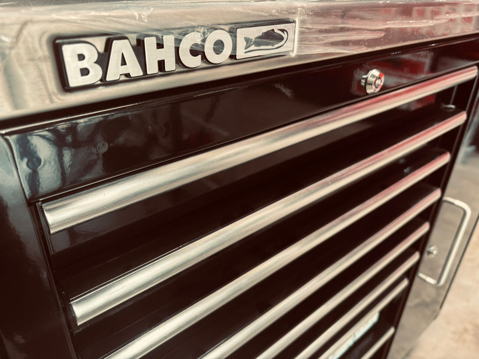 Carro de Herramientas con Encimera de Acero Inoxidable – 8 Cajones + Compartimento Lateral | Bahco