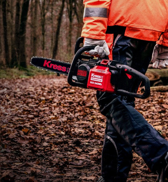 Motosierra profesional Kress 60V CyberSystem KC300.9