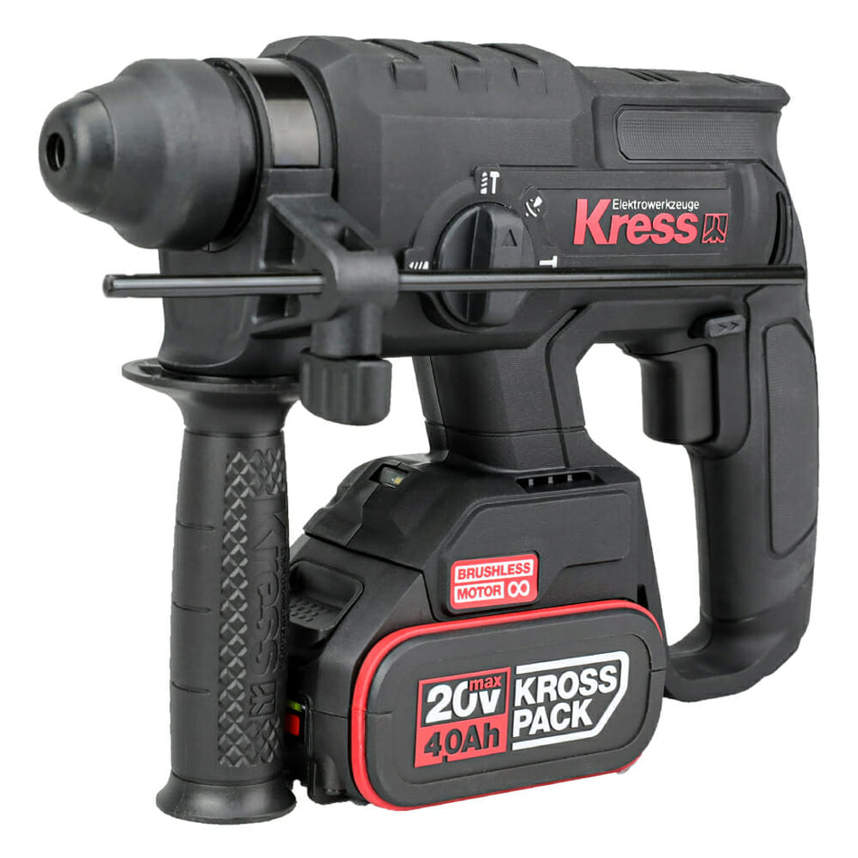 Martillo Taladro Atornillador Brushless 20V 4Ah con 2 Baterías KUC60.2 – Kress