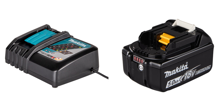 Set cargador DC18RC y 2 baterias LXT 5.0Ah Makita