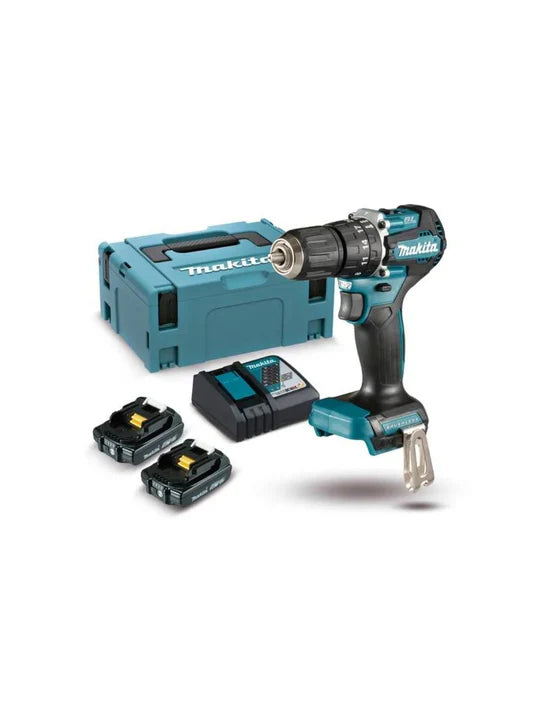 Pack Taladro Combinado 18V + Set de Brocas y Puntas Makita 65 pcs