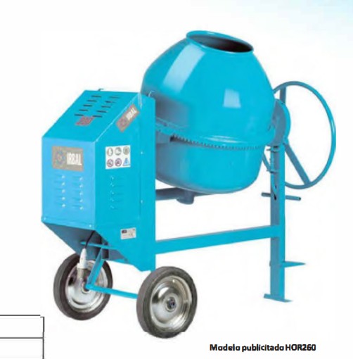 Hormigonera 220 Motor eléctrico 1.5HP | Irbal