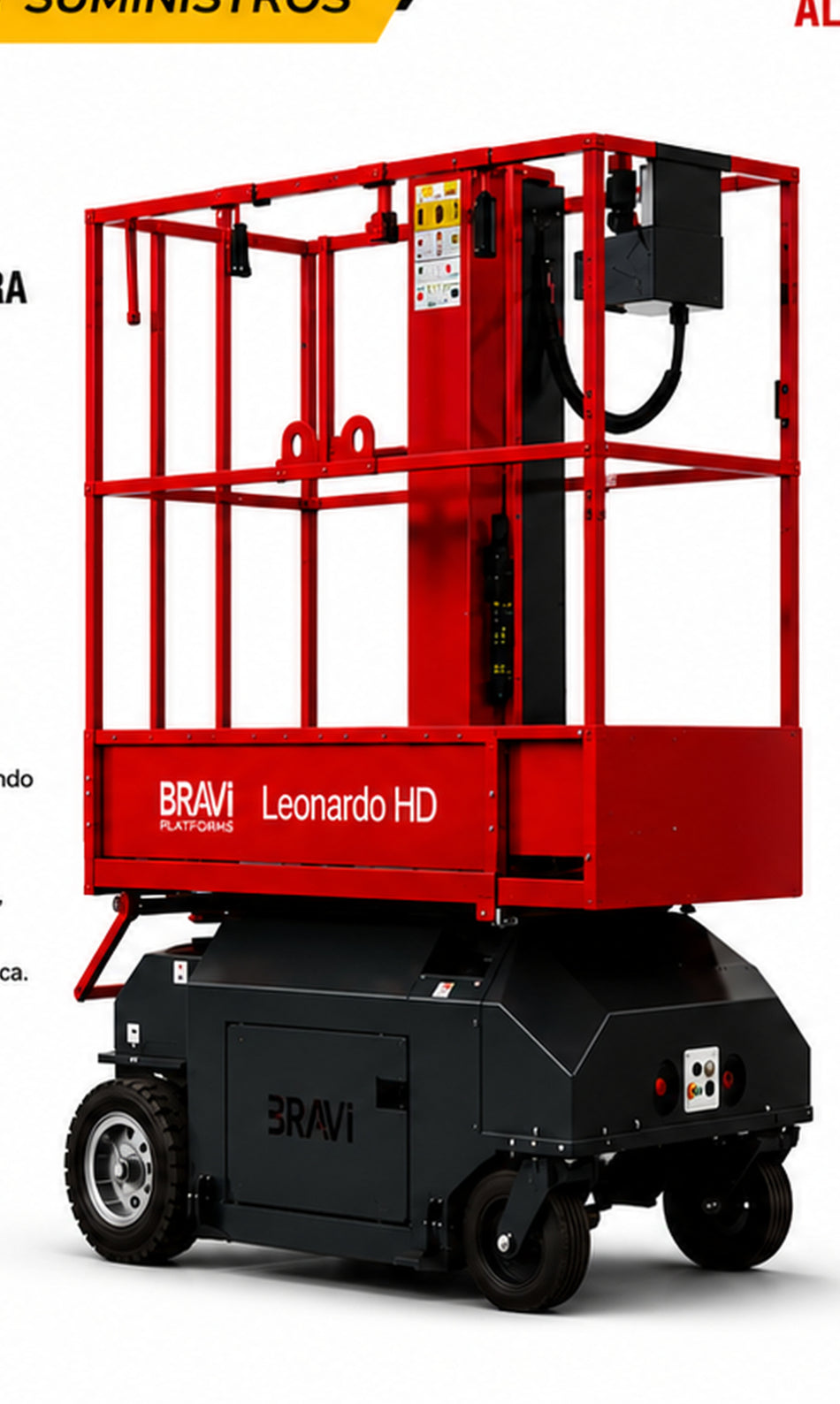 Leonardo HD, plataforma elevadora de tijera Bravi
