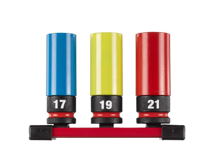 Juego de vasos para tuercas de impacto (17/19/21 mm) | Milwaukee