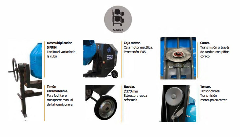 Hormigonera Camac silenciosa HC.M260