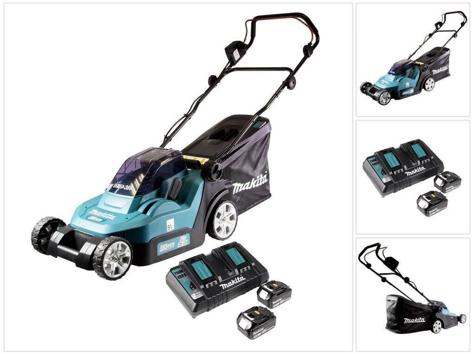 Cortacesped 18Vx2 5,0 Ah LXT 43 cm DLM432CT2 | Makita