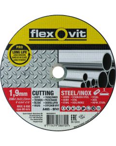 DISCO FLEXOVIT INOX A46SBF41 230X1,9X22