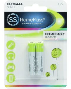 PILA RECARGABLE HR03 (AAA) 800MAH BL(2)