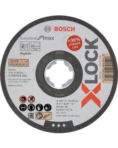 DISCO X-LOCK STAND.INOX 125X1X22,23MM